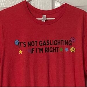 Red Graphic Tee with Fun Print